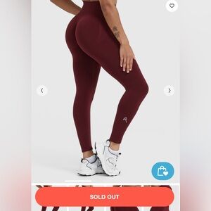 Oner Active Burgundy Leggings